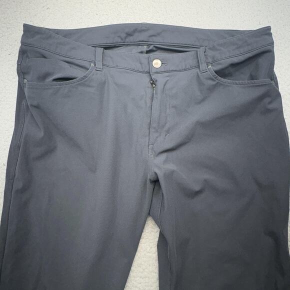 Lululemon Pants Mens 36x30 Black ABC Classic Slim Fit Stretch Tech Commuter Work - Picture 4 of 12